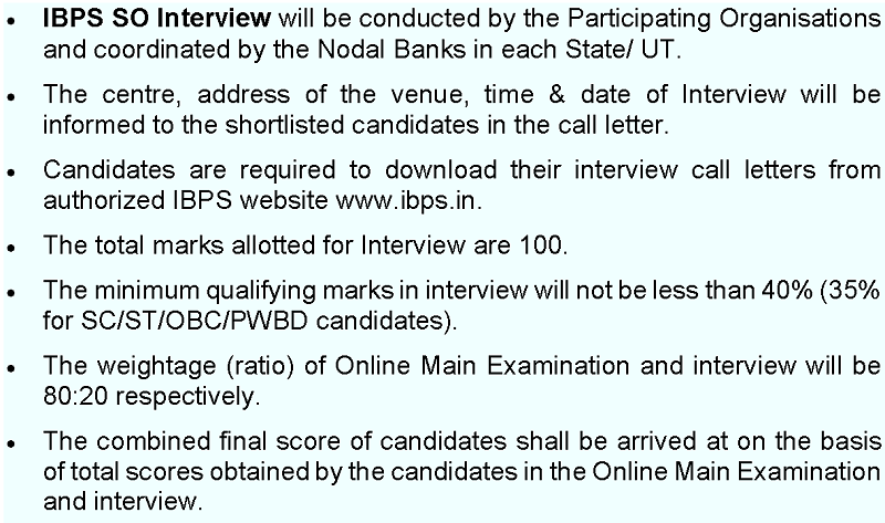 ibps so interview details