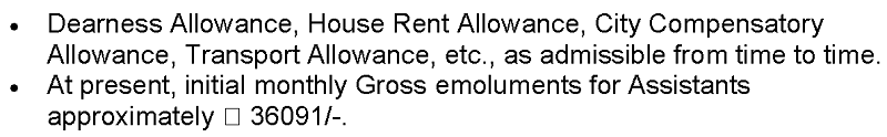rbi assistant allowances